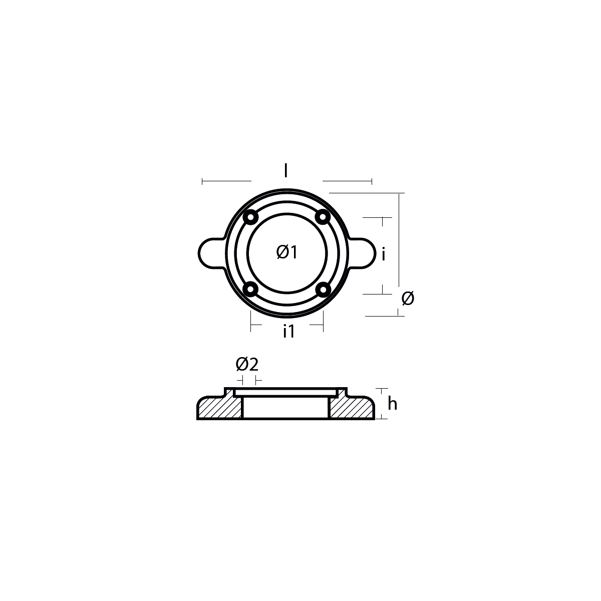 Tecnoseal Yanmar Saildrive Anode