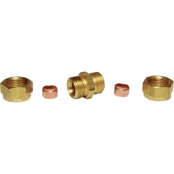 Brass Straight Coupling