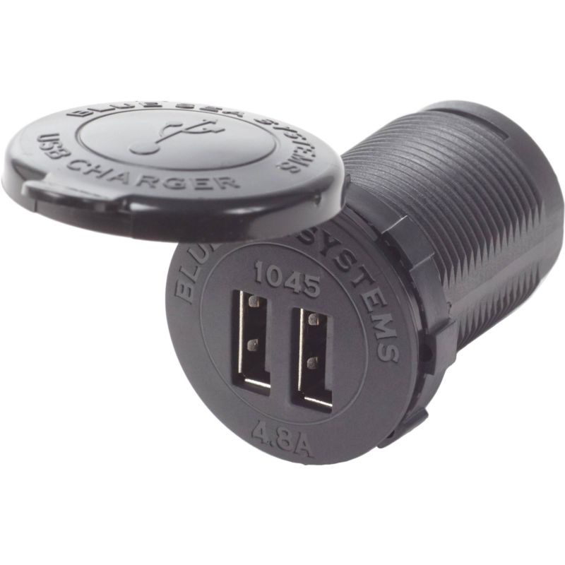 Blue Sea Systems Seas12/24VDC DuelUSB 4.8A Charger Socket