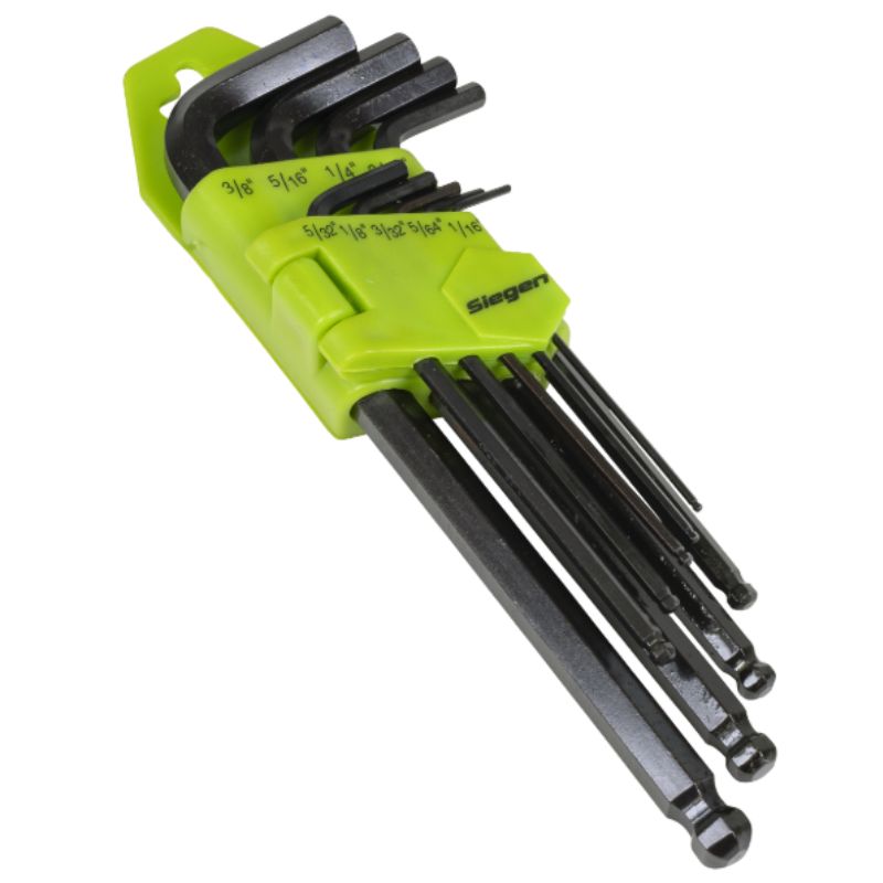 Hex Key Set 9pc Long METRIC