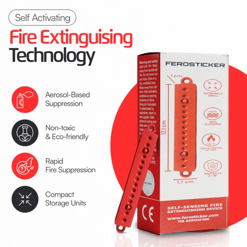 Ferosticker Self Sensing Fire Extinguisher Device F01-1