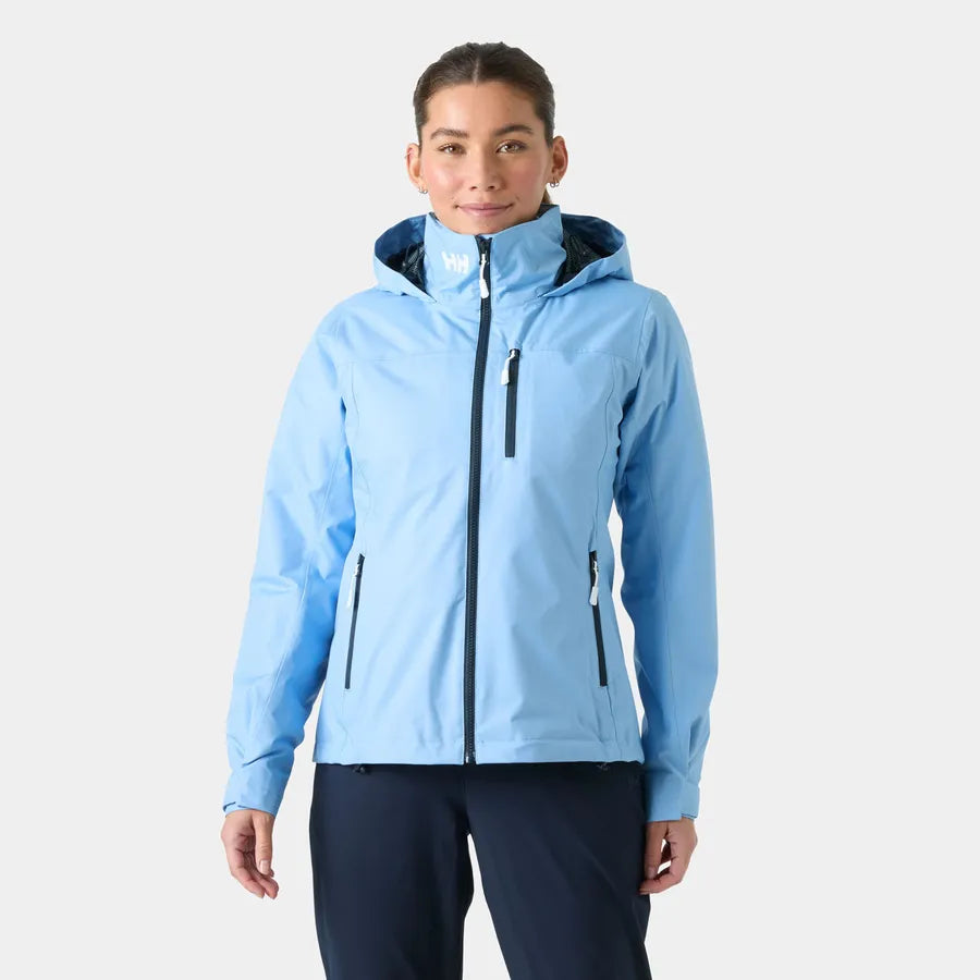 Helly Women's Crew Hooded Midlayer Jacket 2.0 Bright Blue