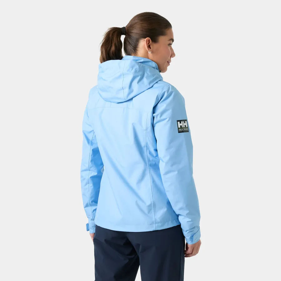 Helly Women's Crew Hooded Midlayer Jacket 2.0 Bright Blue