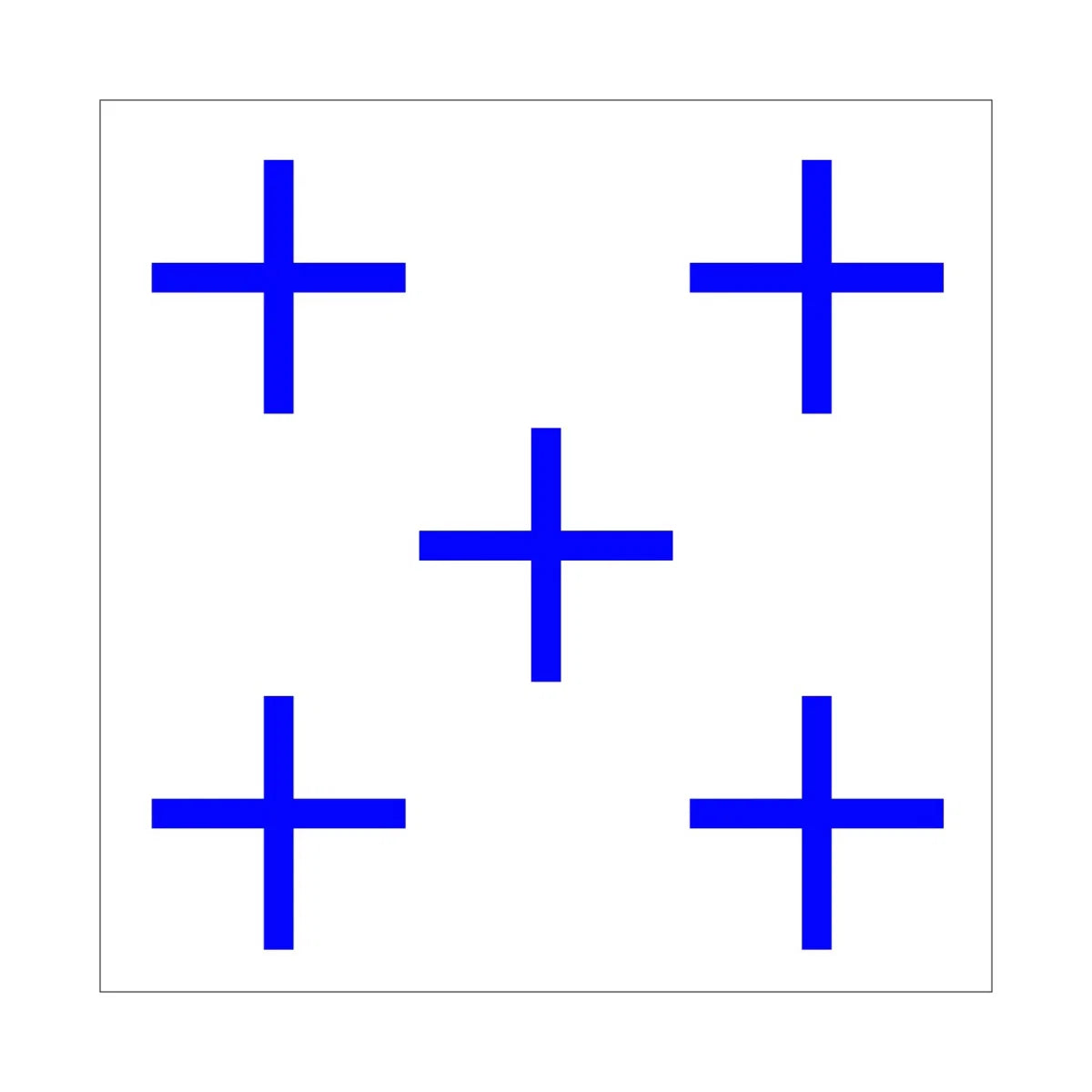Code Flag "0" 26cm x 58cm