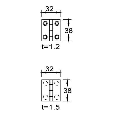 Stainless Steel Butt Hinge
