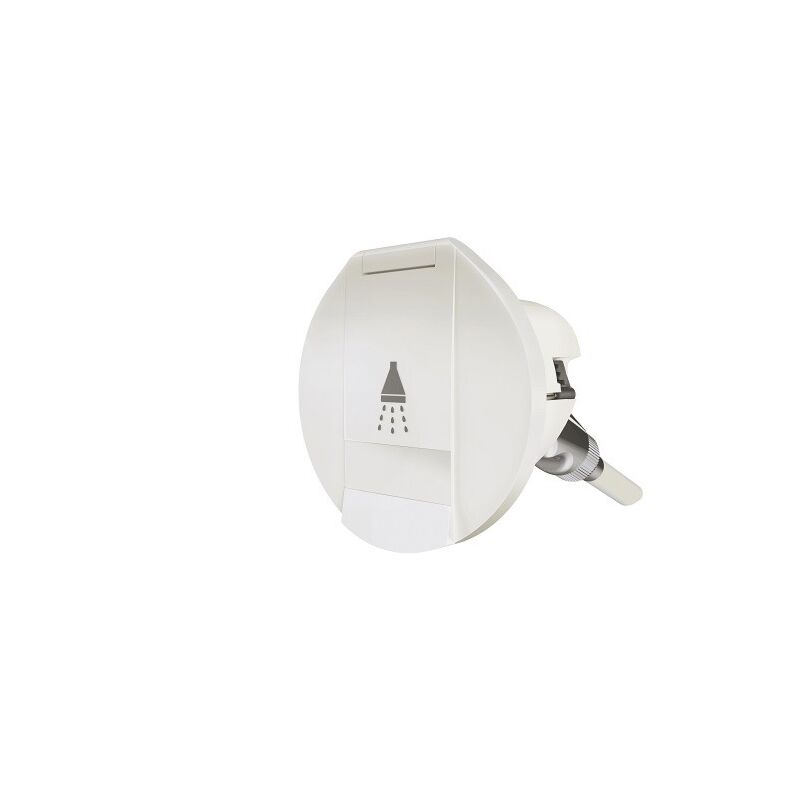 Showerhead EZ Water-White Round Cover