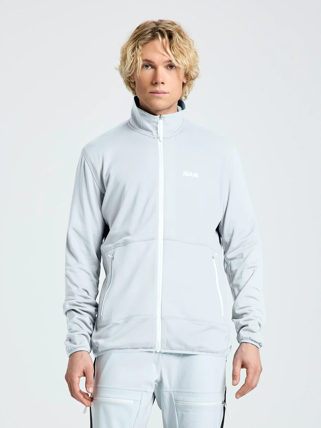 Slam Altura Full Zip Lgt Grid Fleece Cliff Grey