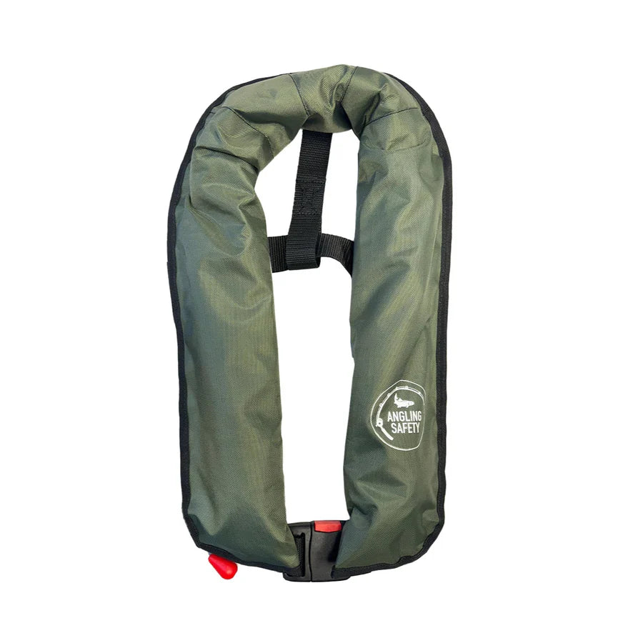 Angling Safety Lifejacket Green - Auto
