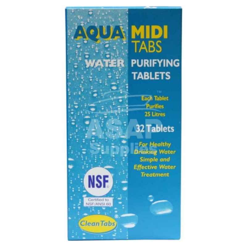 Aqua Midi Tabs Box of 32