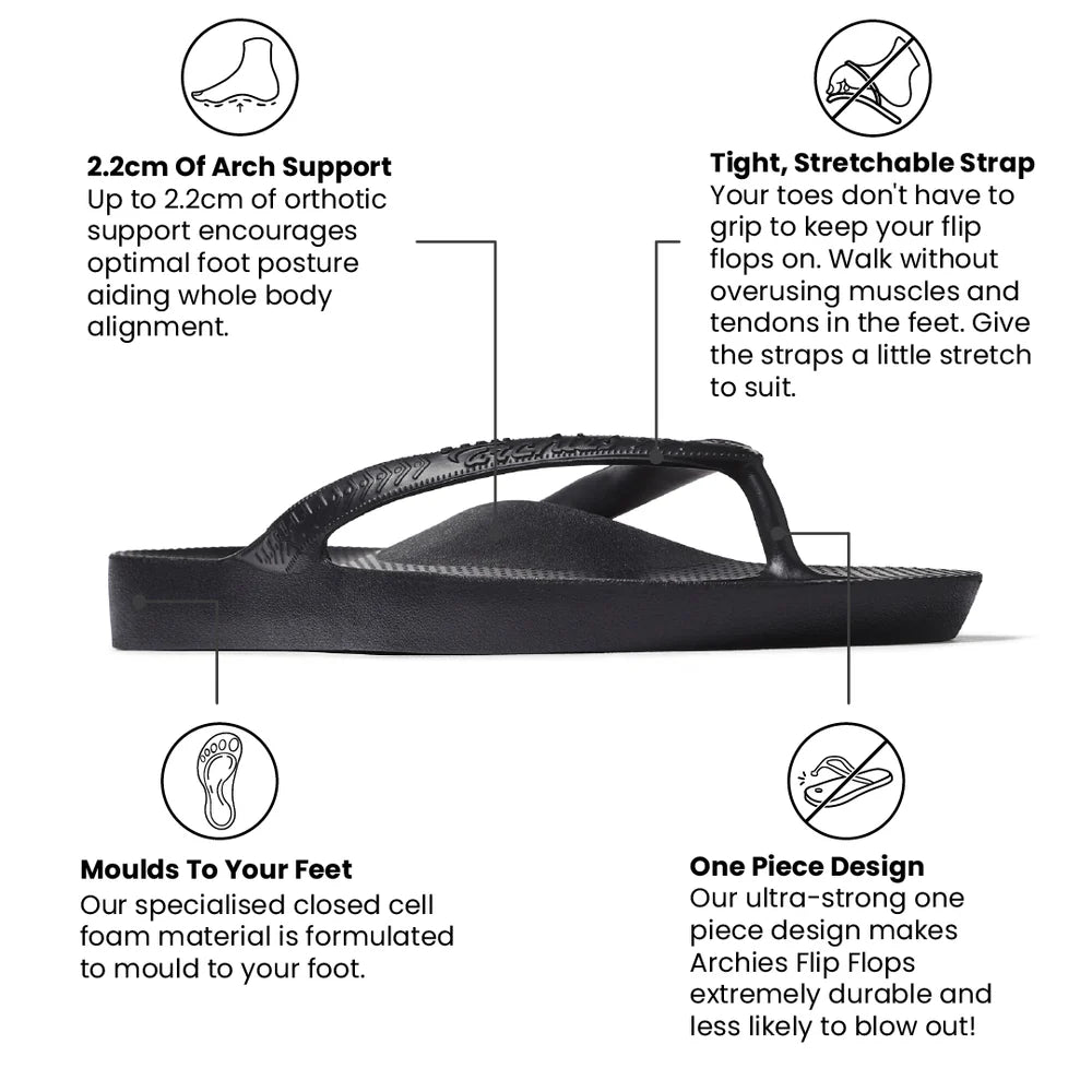 Archies Arch Support Classic Flip Flops