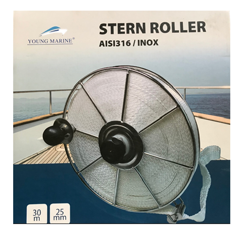Stainless Steel Stern Roller 30m x 25mm