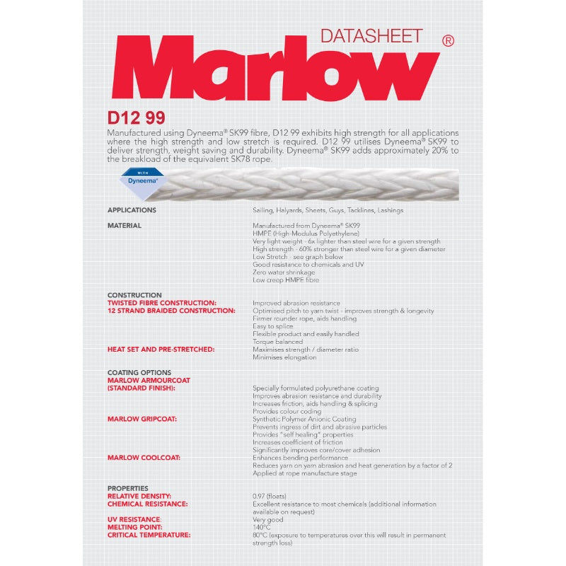 Marlow D12 SK99 Dyneema