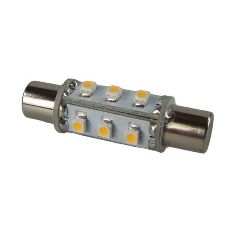 Dimple End Festoon Bulb 12LED SV8.5-42mm 360 Degree Warm White 71 Lumen
