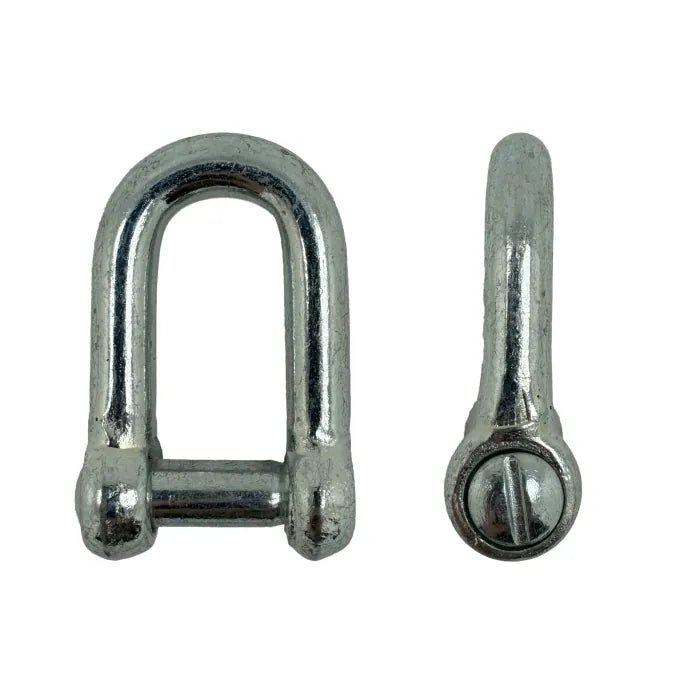Electro Galvanised Commercial Pattern Dee Shackle with Countersunk Pin