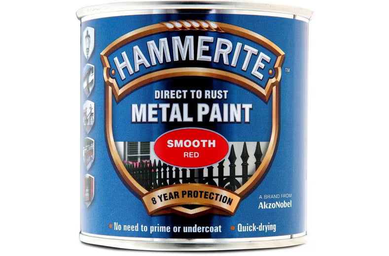 Hammerite Smooth Metal Paint 250ml – Direct to Rust Protection