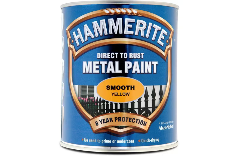 Hammerite Smooth Metal Paint 250ml – Direct to Rust Protection