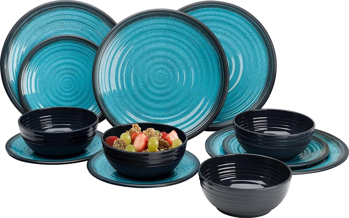 Granite Aqua Melamine Dining Set