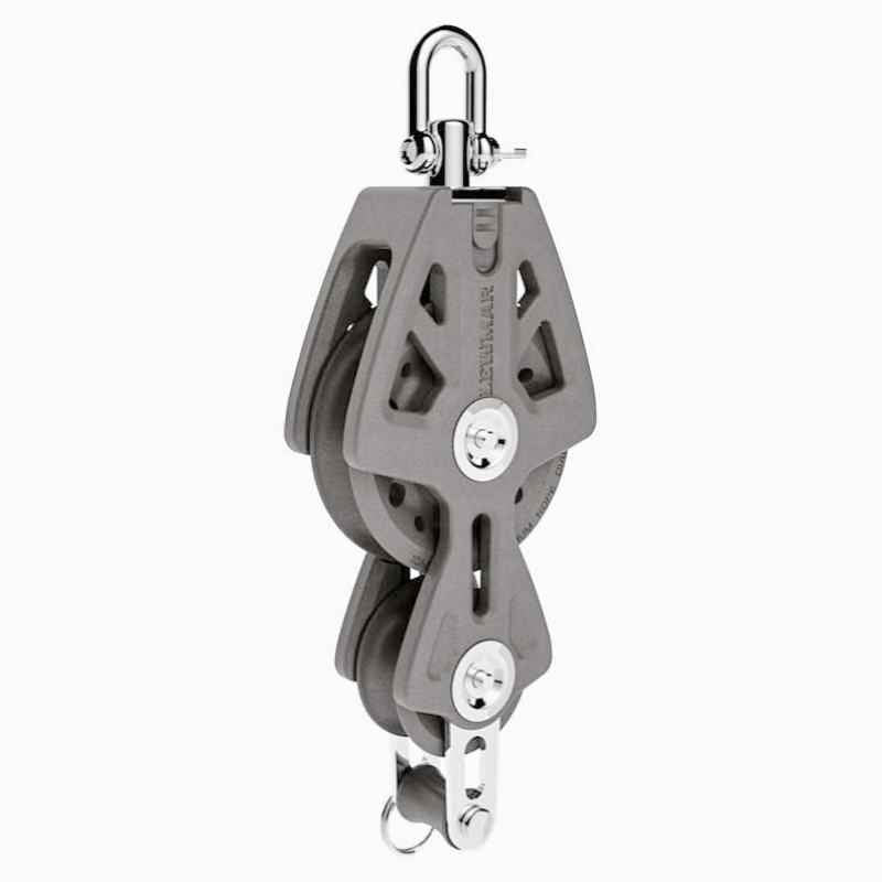 Lewmar Fiddle Block with Becket 60mm