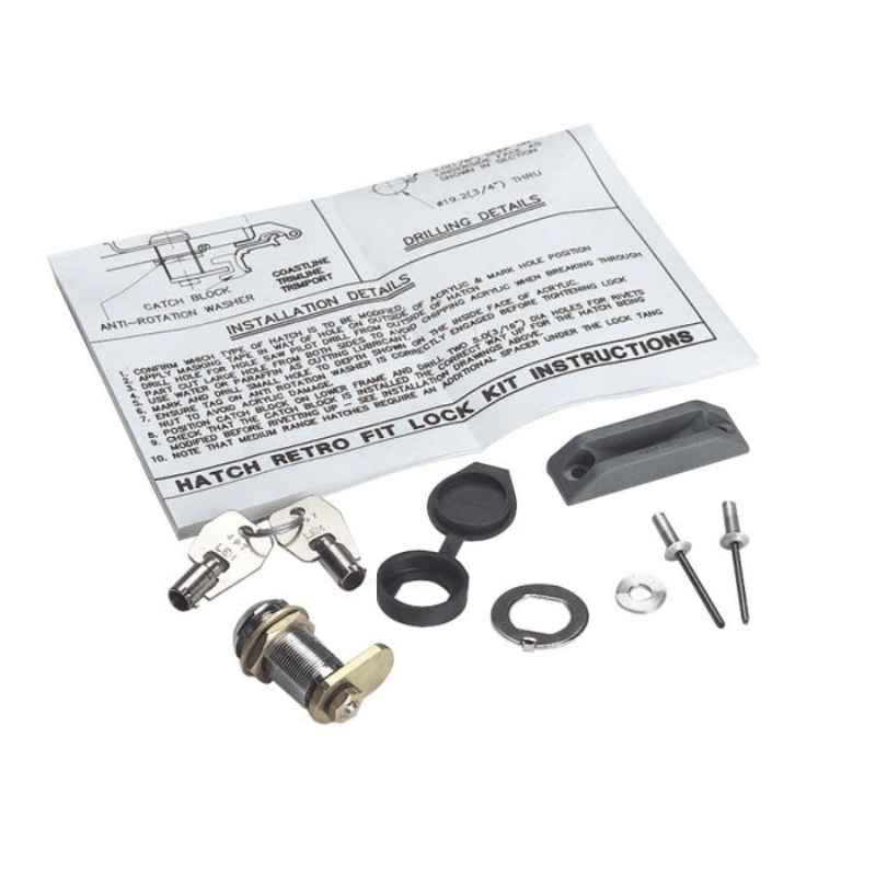 Lewmar Hatch Lock & Key Kit Spares