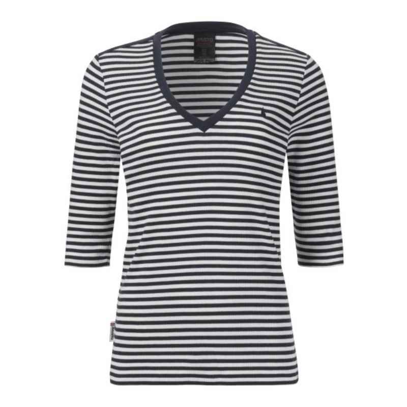 Women's Musto Classic V Neck Stripe Tee