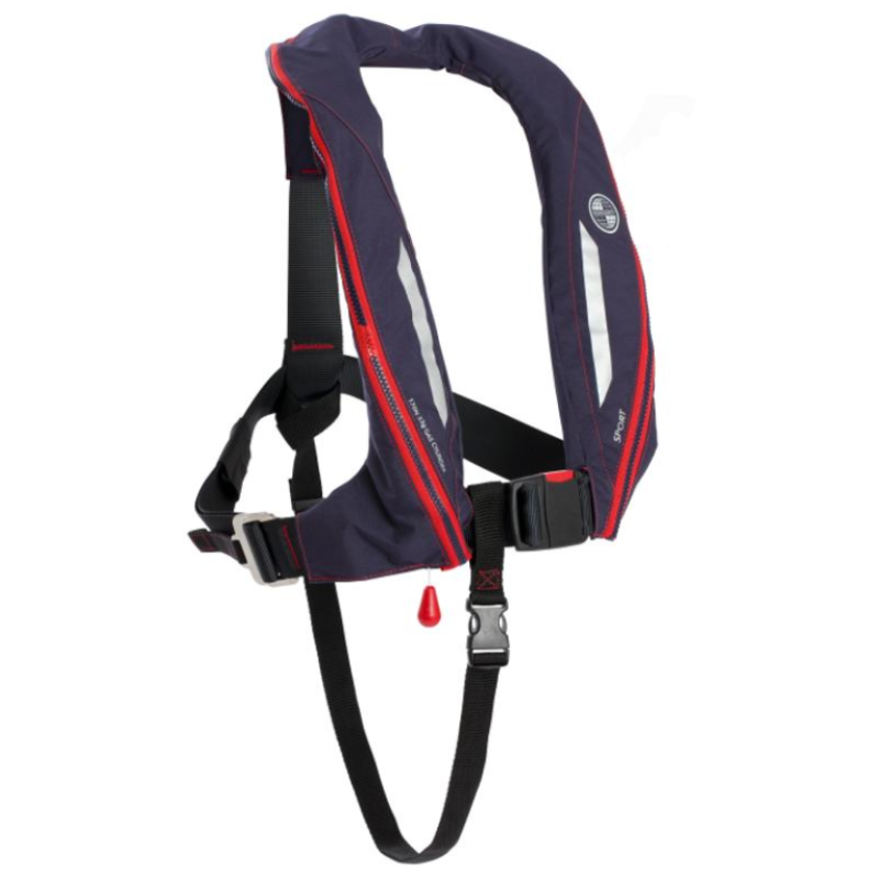 Ocean Safety Kru Sport Automatic Lifejacket & Harness - Navy