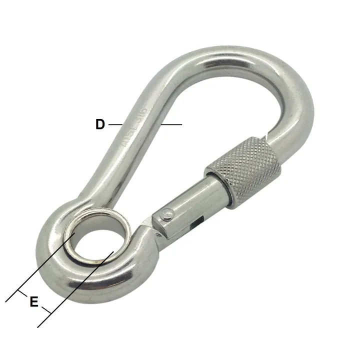 Carbine Hook Eyelet & Screwgate