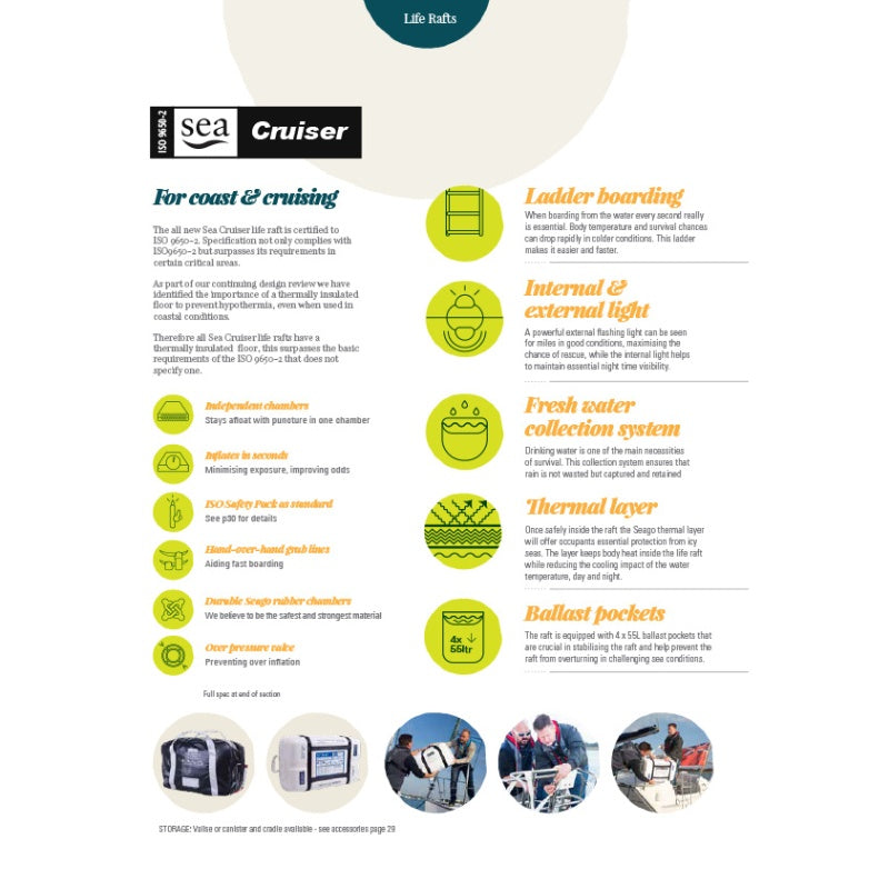 Seago Liferaft Sea Cruiser + ISO9650-1 T2