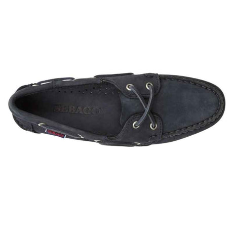 Sebago Jacqueline Nubuck Womens Deck Shoe Leather Navy 36