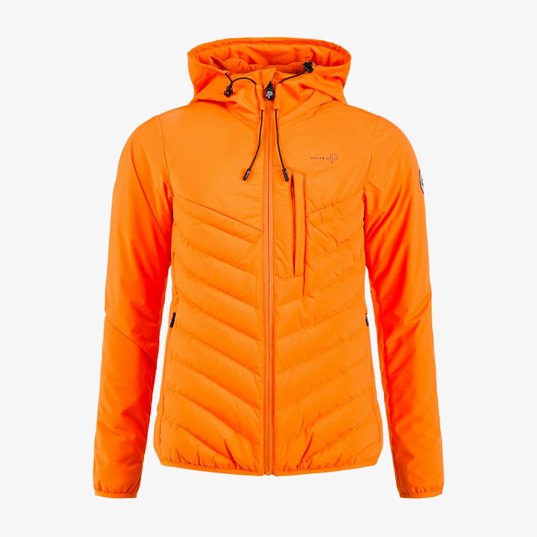 W Arolla Hood Jacket, Blazing Orange