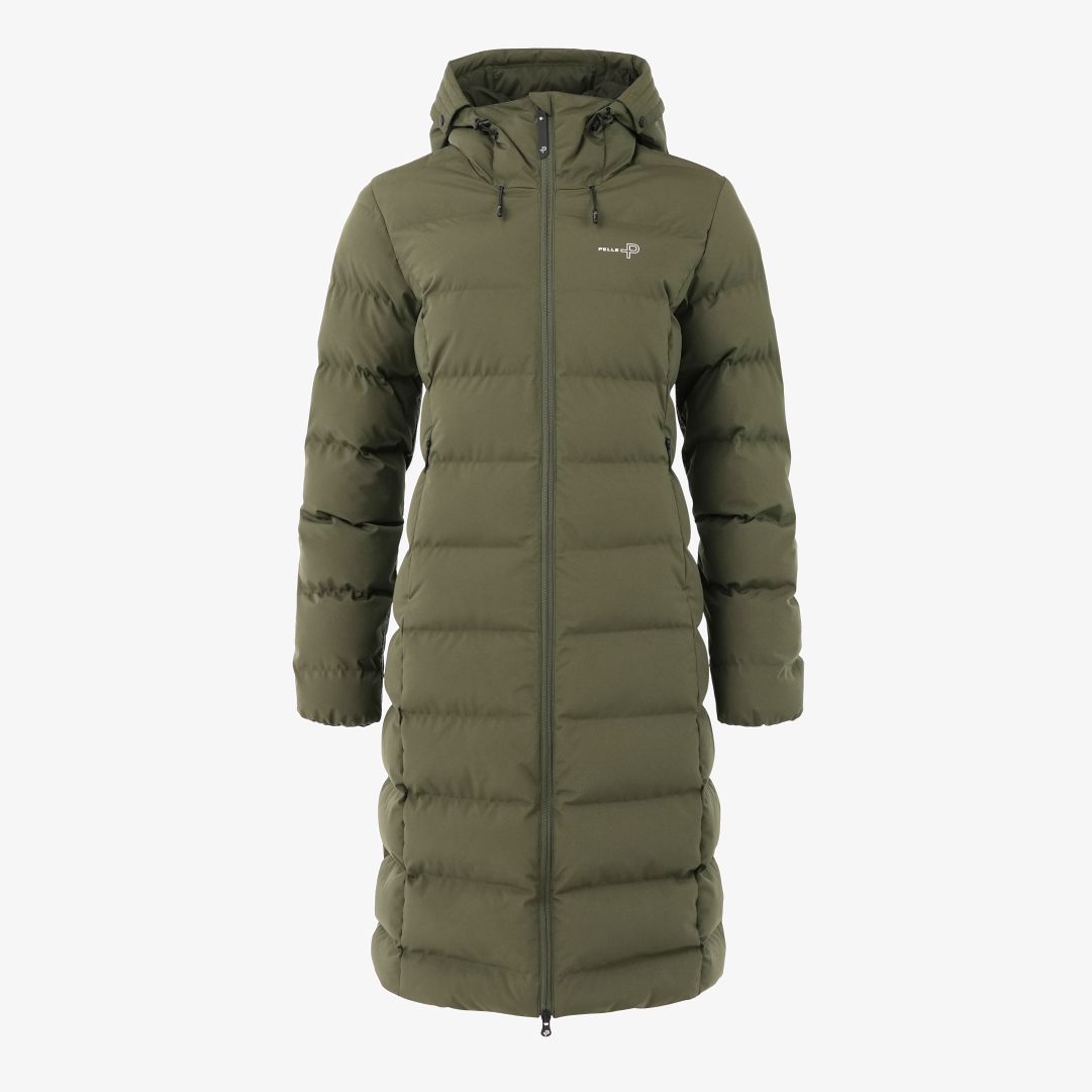 W Commodus Padded Coat, Khaki Green