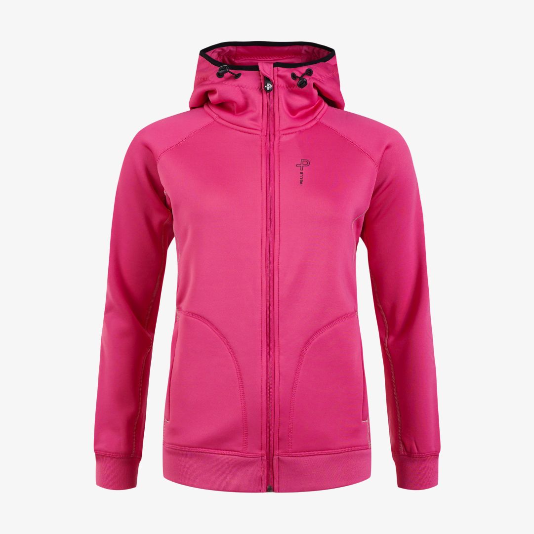 W Levo Rib Hoodie, Cyclamen