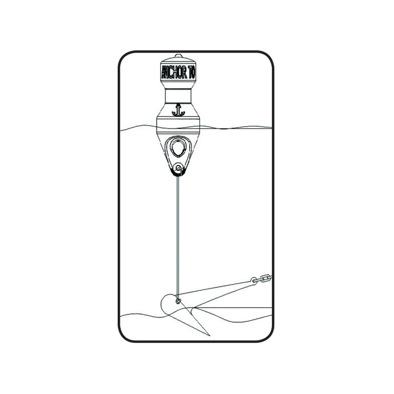 Anchor Marking Buoy with LED Light & Retroreflective Tape