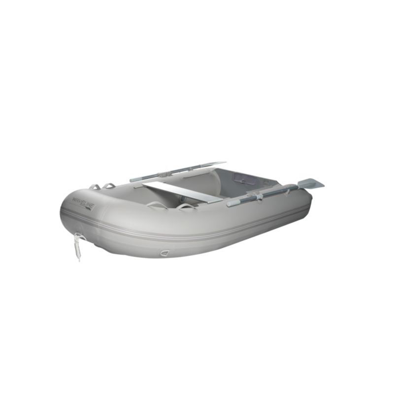 Grey 2.3M Lightweight Inflatable Boat with Air Floor