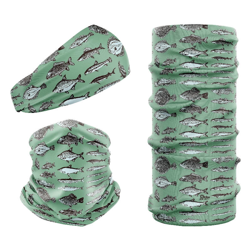 Giraffe Snood Multifunctional Headwear - Fish Variety