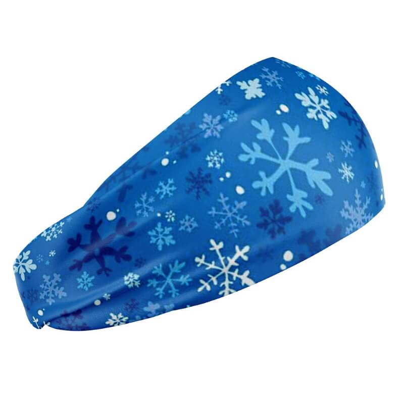 Giraffe Snood Multifunctional Headwear - Blue Snowflake