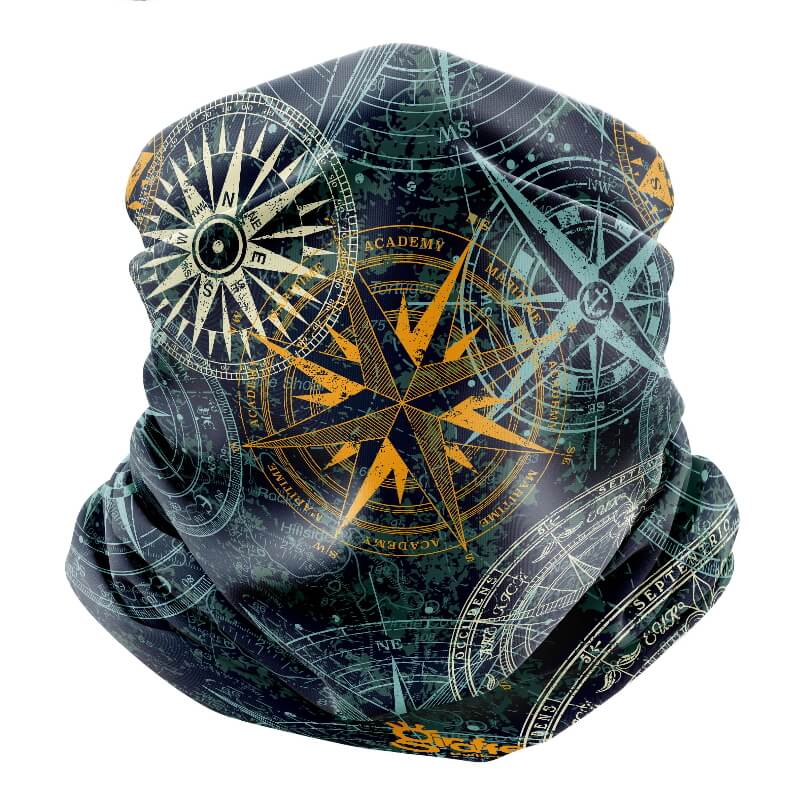 Giraffe Snood Multifunctional Headwear - Vintage Compass