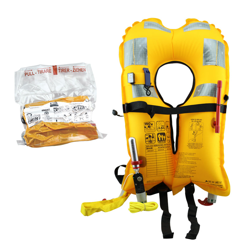 Lalizas LALIZAS Inflatable Lifejacket, Vacuum Pack, Delta Auto 150N, SOLAS, with LALIZAS Lifejacket light