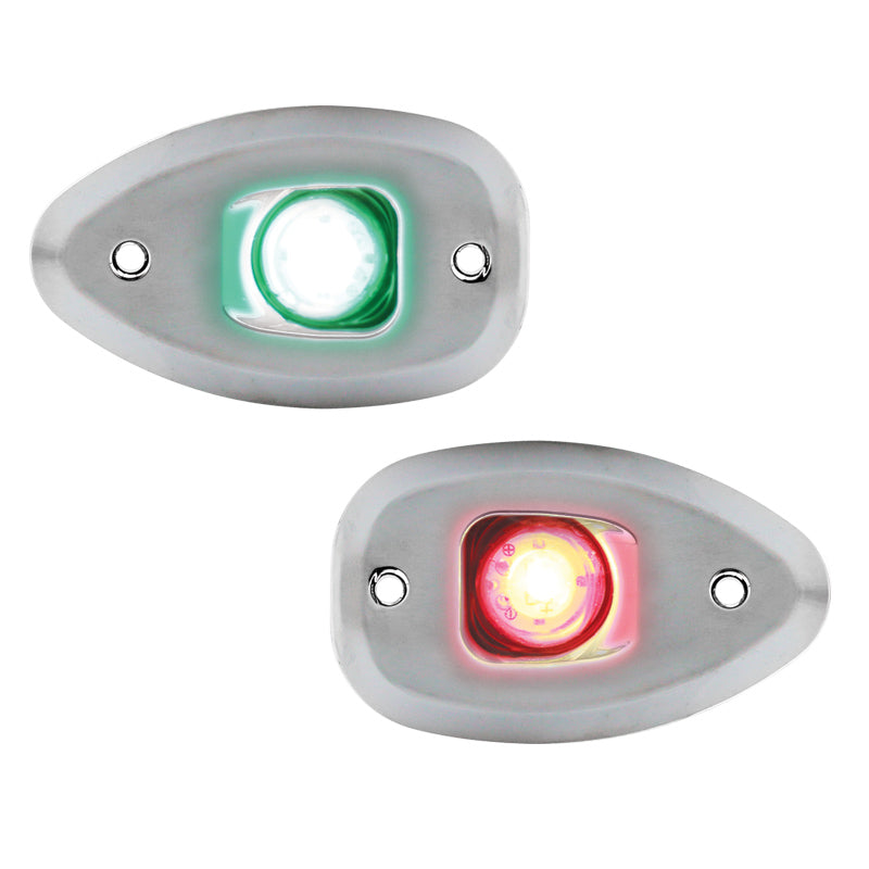 Lalizas MICRO LED 12 Starboard & Port Lights 112,5°, Side & Flush mounted, Set