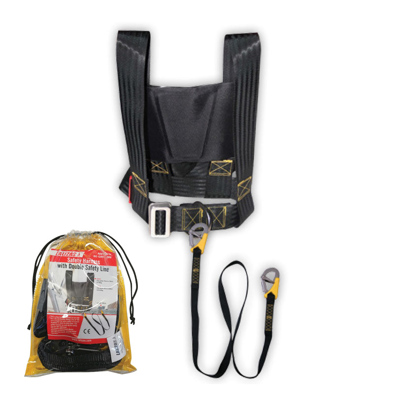 Lalizas Safety Harness ISO with Double Safety Line ISO, Set