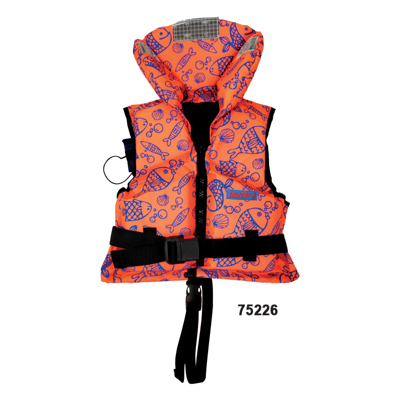 Lalizas LALIZAS Lifejackets 100N, ISO 12402-4:2020 Fluo Orange with Aquatic Pattern