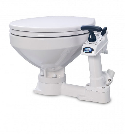 Jabsco Manual Twist 'N' Lock Toilet – Regular Bowl Marine Toilet