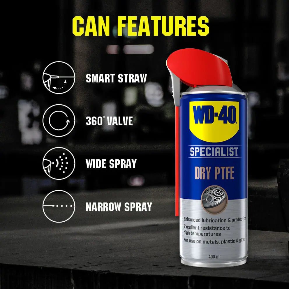 WD-40 Specialist Dry PTFE Lubricant 400ml