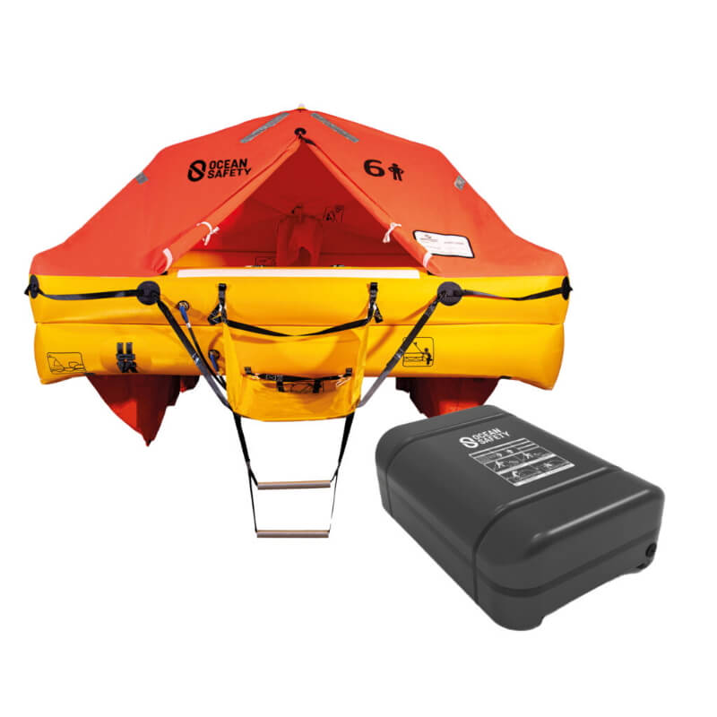 Ocean Safety Liferaft Ultralite ISO9650-1, Canister or Valise
