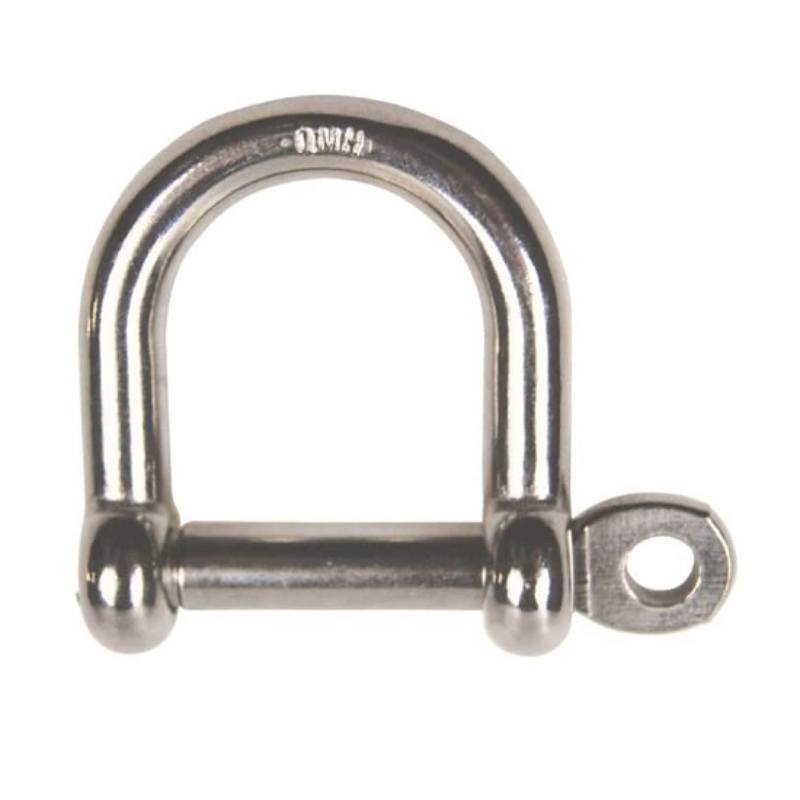 Stainless Steel Wide Jaw Shackle - 8mm