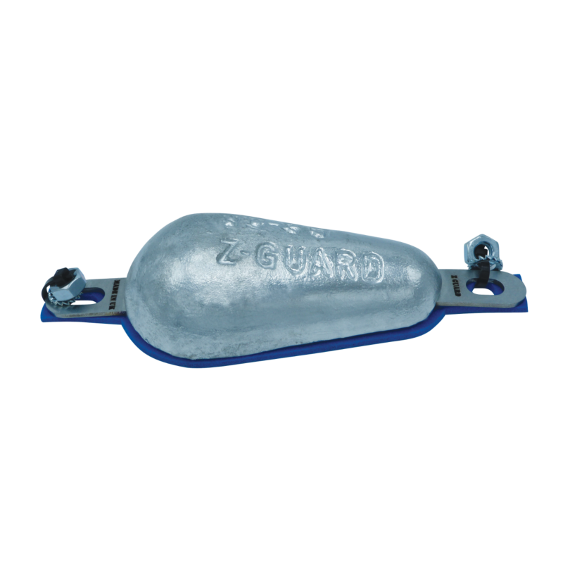 Z Guard Aluminium Hull Anode Bolt On/Weld 0.86 kgs Nom Net Weight 200MM Bolt