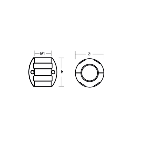 BA / Tecnoseal Shaft Anode Zinc 1 3/4" (44.45mm) SH445