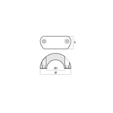 Tecnoseal Shaft Collar Anode 28.6mm - Zinc