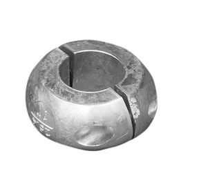 A metallic split ring or collar with a threaded center hole, shown on a plain white background.