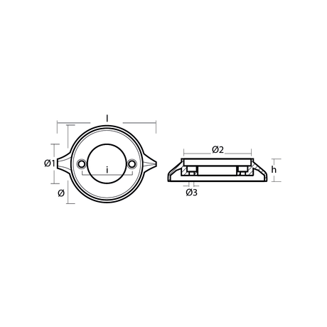 Tecnoseal Volvo Penta 280/290E Single Prop Anode - Zinc