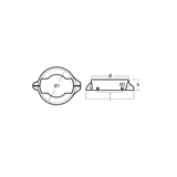 Tecnoseal Volvo Penta 120S Split Ring Saildrive Anode
